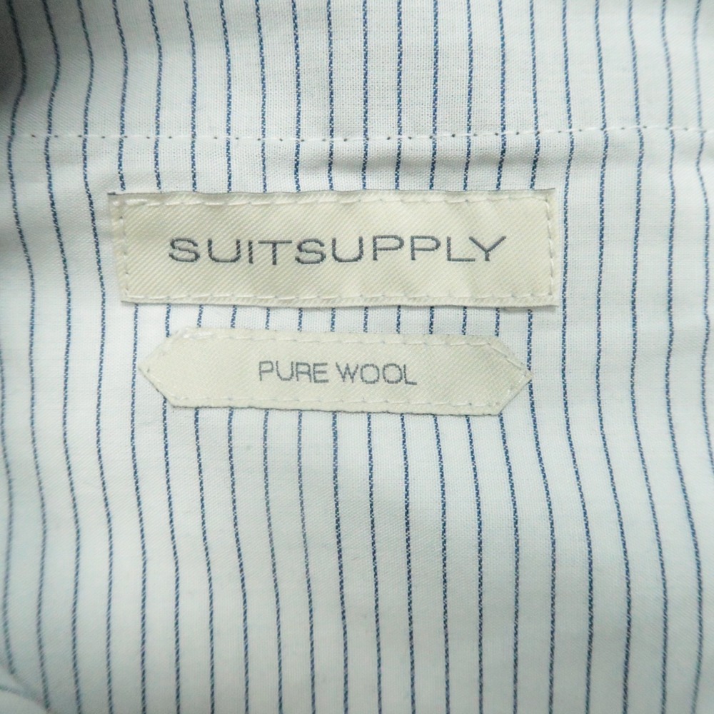 Suitsupply Pants Mens 36x34 Blue Ames Pleat Trouser Pure Wool Vitale Barberis - Picture 3 of 11